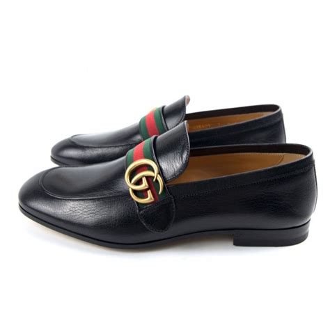 gucci gg loafers black|gucci black loafers men.